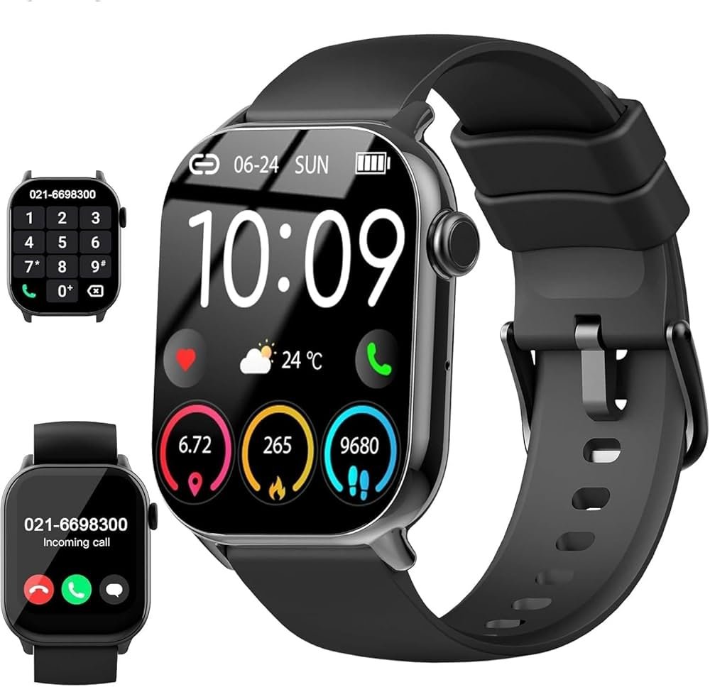 boAt Wave Call Smart Watch, Smart Talk w/Advanced Bluetooth Calling Chip, IP68(Cherry Blossom)